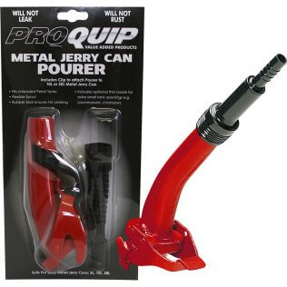 Metal Jerry Can Pourer with Clip