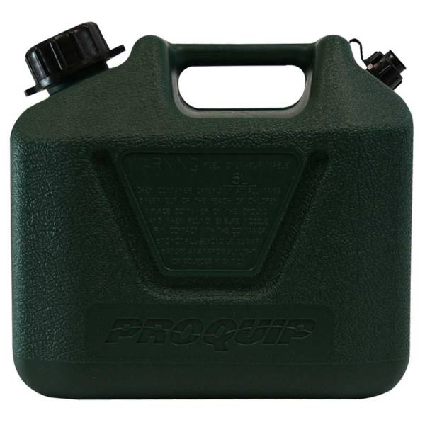5L Dark Green Plastic Can for 2 Stroke 25:1 Fuel with Pourer Side