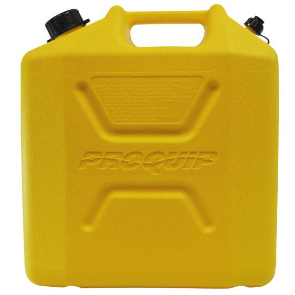 15L Yellow Plastic Diesel Fuel Can Side