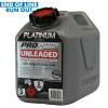 5L Platinum Plastic Fuel Can with Unleaded Pourer