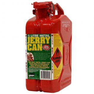 5L Red Unleaded AFAC Metal Jerry Can Font