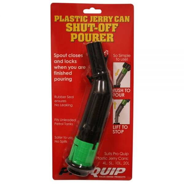 Shut-Off Pourer For Pro Quip Plastic Fuel Cans