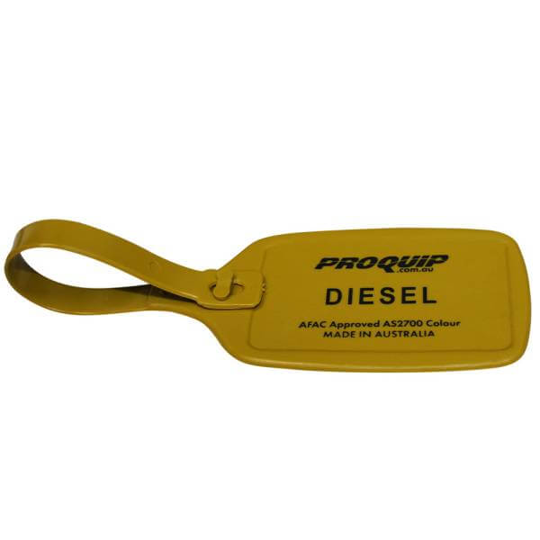 Fuel Tag Diesel Olive Yellow