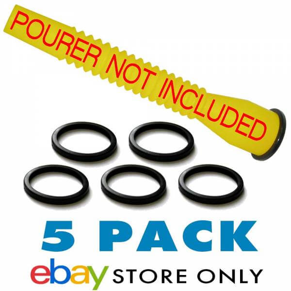5 Pack of Plastic Jerry Can Pourer Seals