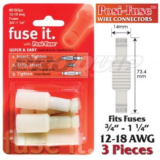 Posi-Lock 12-18 AWG Fuse Holder & Wire Connectors