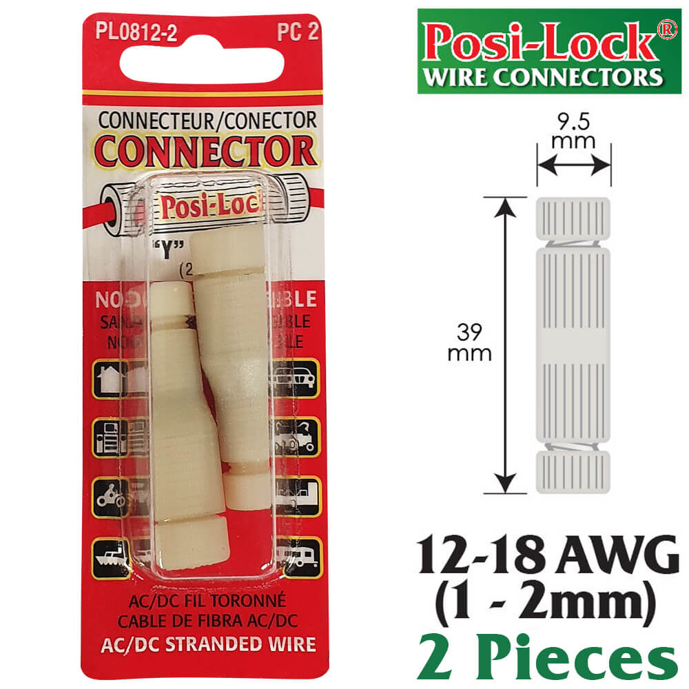 INSTALL BAY Posi-Lock 18-24 AWG Locking Connectors 9-Pack 600 