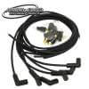 FlameThrower Spark Plug Wires 7.0mm Universal Stock Look Black - 6 Cyl 90 Deg