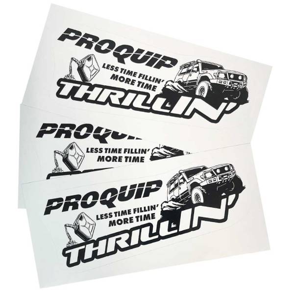 4WD Pro Quip Less Time Fillin' More Time Thrillin' Sticker