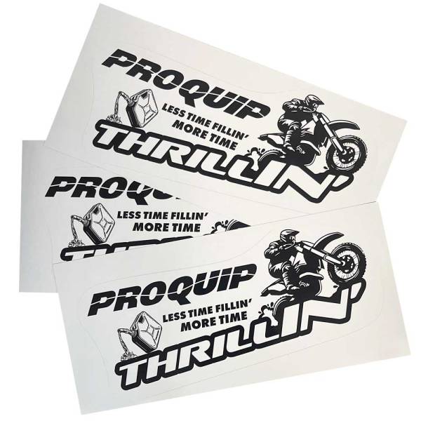 Motorbike Pro Quip Less Time Fillin' More Time Thrillin' Sticker